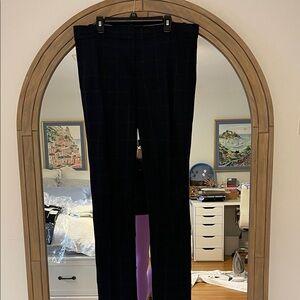 Theory Navy straight leg pants